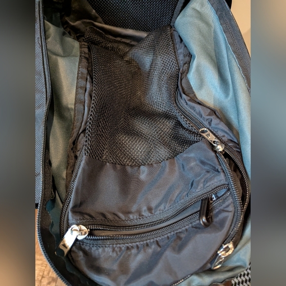 MEC Backpack 45L Capacity Frame Size Long, Black & Green Unisex - Picture 10 of 10